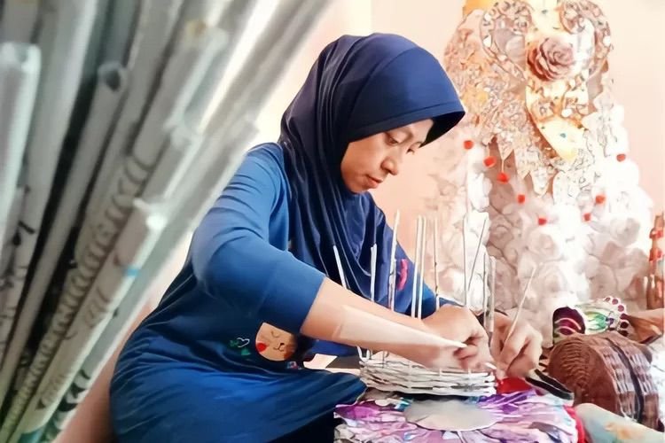 Pembuatan produk Yust collection UMKM recyle asal Malang