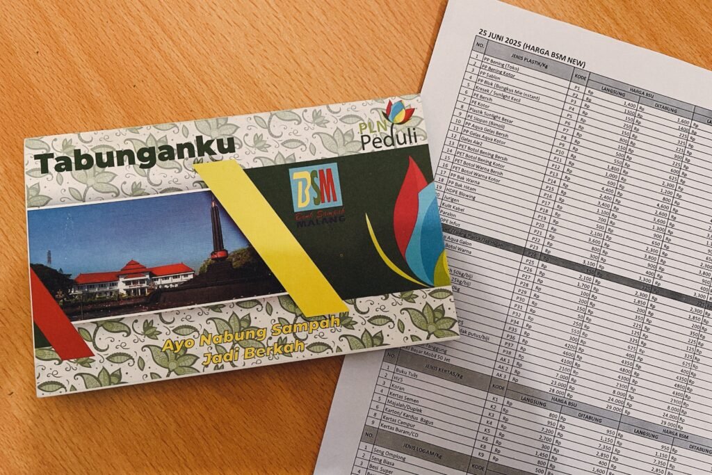 Pencatatan penghematan sampah Malang